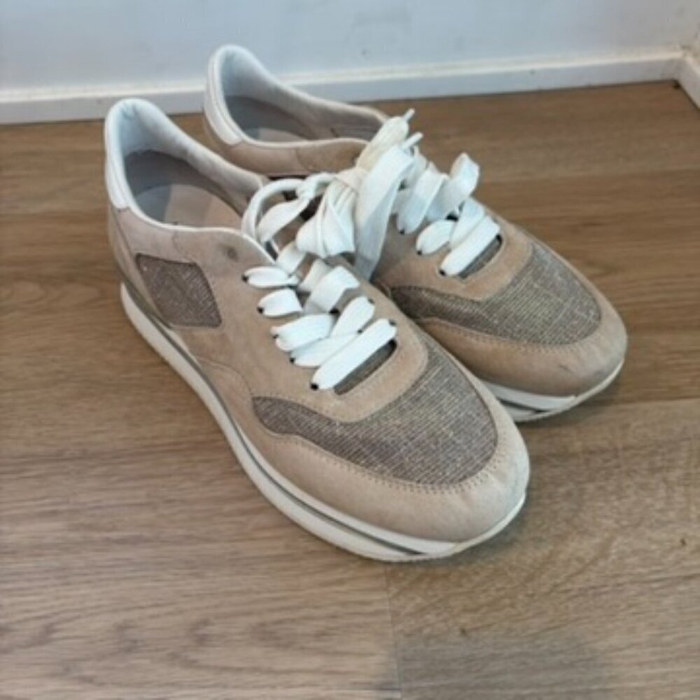 ** Hogan platform Gold Sneakers Size 37